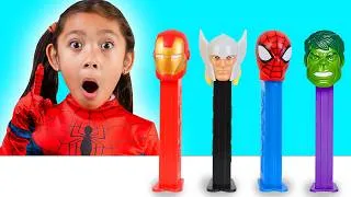 Thumbnail: Maddie Becomes Iron Man, Hulk & Spider Man to Save Eva!