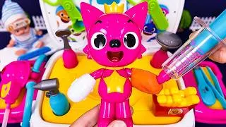 Thumbnail: Pinkfong & Beautiful Friendship 💉 Pinkfong visits Doctor 🚑 Ambulance Playset ASMR | Review Toys