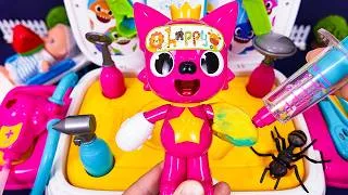 Thumbnail: Pinkfong & A Delicious Meal For Ants 💉 Pinkfong visits Doctor 🚑 Ambulance Playset ASMR | Review Toys