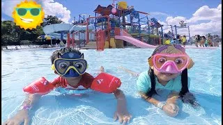 Thumbnail: 🌈 Melody and Ivan Swim in kids Pool and Play at Playground 💦