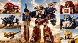Thumbnail: 4K 90s Nostalgia! Beast Robots 3 Way Combine into 'Sun Prime' Giant Boss Battle Cinematic