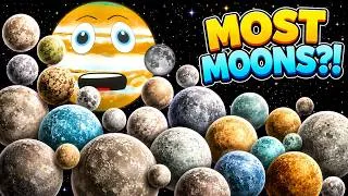 Thumbnail: Which Planet Has the Most Moons?! | Quick Planet Facts