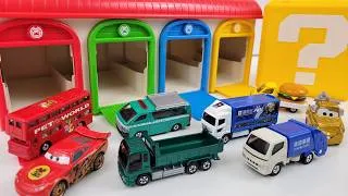 Thumbnail: 車のおもちゃで名前と色を覚えよう！TAYOガレージ&はてなボックス☆ Let's Learn Names and Colors with Toy Cars
