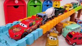 Thumbnail: 車のおもちゃで名前を覚えよう！TAYOガレージ&カラフルコース☆ Let's learn names with toy cars
