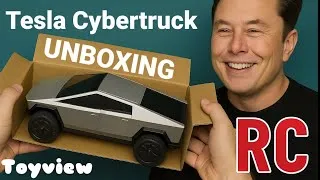 Thumbnail: "RC Tesla Cybertruck Unboxing – The Ultimate Mini Machine!"  By Toyview Uss