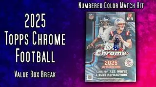 Thumbnail: ⚡ Finally Got Chrome Football… and Pulled a Color Match Hit | 2025 Topps Chrome Football Value Box