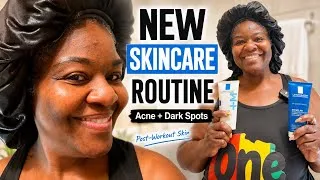 Thumbnail: My New La Roche-Posay Skincare Routine | Post-Workout Acne & Dark Spot Care