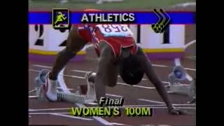Thumbnail: 1984 Olympics, Women's 100m Final, Los Angeles, USA