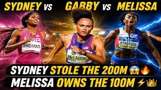 Thumbnail: SYDNEY vs GABBY vs MELISSA JUST GOT PERSONAL 😳🔥  Who REALLY Rules the 100m & 200m Sprints