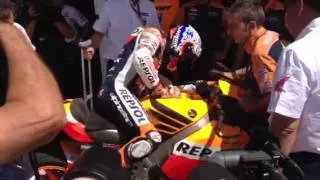 Thumbnail: Casey Stoner after race Indy 2012