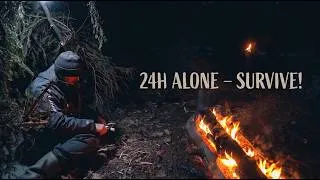 Thumbnail: 24 Hours Alone in the Wilderness: Building Shelter, Fire & Surviving the Night
