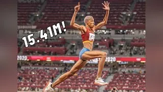Thumbnail: Yulimar Rojas Jumps new world lead of 15.41m in Madrid!🇻🇪