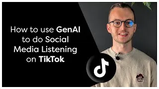 Thumbnail: HOW TO USE GENAI TO  DO SOCIAL MEDIA LISTENING ON TIKTOK ? HOSTED IN AWS ?