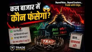 Thumbnail: कल बाजार में कौन फंसेगा? 😨 Nifty Daily Analysis, 21st July, Intraday Trading, Trade with Edge!