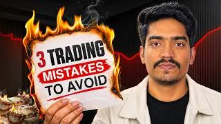 Thumbnail: 3 Biggest Crypto Trading Mistakes Beginners Make in India (Avoid These!)