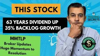 Thumbnail: This Stock has 63yrs Dividend growth & 35% backlog. MMTLP Broker NEWS & NEW momentum to resolution