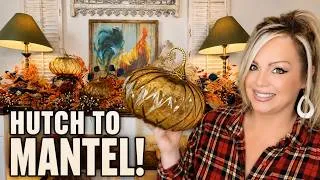 Thumbnail: I Turned My Farmhouse Hutch Into A Fall Mantel! | Cozy Fall Decorating Ideas