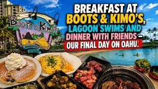 Thumbnail: Breakfast at Boots & Kimo’s, Lagoon Swims and Dinner with Friends – Our Final Day on Oahu!