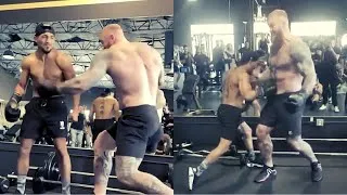 Thumbnail: Hafthor Bjornsson vs. Teofimo Lopez | David and Goliath! PUNCH for PUNCH