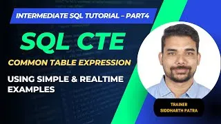 Thumbnail: Intermediate SQL Tutorial - Part4 | SQL CTE | COMMON TABLE EXPRESSION