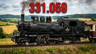 Thumbnail: Hungarian Steam Loco in Bohemia - Maďarka 331.059 - Schweizer Schnellzug 1930 in Tschechien