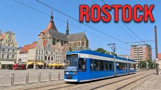 Thumbnail: German Trams in Rostock - Rare Track on Diversions - Fahrt durch den Betriebshof Hamburger Strasse