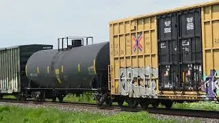 Thumbnail: CN Mixed Freight in St. Liboire, Quebec.  Lots of Chemical loads and some ballast hoppers #cnrail 