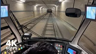 Thumbnail: Returning to the depot at night | 🚊 HTM Line 17 | 4K Tram Cabview | 🇳🇱 The Hague | Siemens Avenio