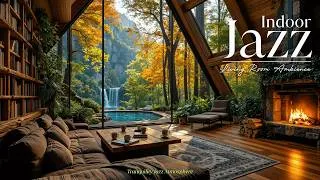 Thumbnail: Indoor Forest Fireplace Jazz | Relaxing Piano Jazz In A Nature Living Room For Stress Relief