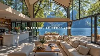 Thumbnail: Refreshing Summer Jazz Coffee Shop with Breeze Lakeside | Elegant Jazz Piano Music for Relax & Focus