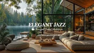 Thumbnail: Elegant Morning Jazz In Tranquil Lakeside | Soft Jazz In Luxury Living Room For Start Your Calm Day