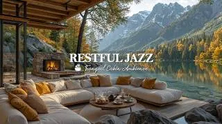 Thumbnail: Restful Lakeside Cabin Jazz | Peaceful Morning In Early Fall With Calm Nature Jazz For Good Mood