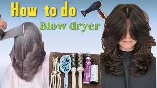 Thumbnail: AIMIKE Round Brush Blowout Tutorial | step by step | blow dryer कैसे करे 