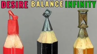 Thumbnail: 12 Impossible Pencil Carvings in 1 Video ✏️ | Satisfying ASMR Micro Art