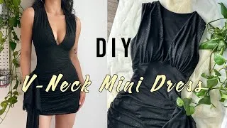 Thumbnail: DIY V-Neck Mini Dress/ Pattern Available