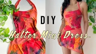 Thumbnail: DIY Halter Mini Dress/ Pattern Available