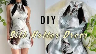 Thumbnail: DIY Silk Halter Dress/ Pattern Available