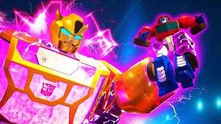 Thumbnail: SEASON FINALE Part 3: Bumblebee VERSUS Optimus Prime | E36 | Transformers: CYBERWORLD