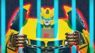 Thumbnail: Bumblebee's CYBER Prison Escape! | E33 | Transformers: CYBERWORLD