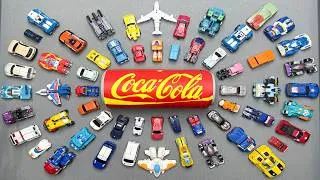 Thumbnail: Unboxing Huge Coca-Cola Can Full of Tobot Transforming Cars, Police Trucks & Jets Toys Collection