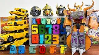 Thumbnail: MUST SEE Transformers Unboxing - Transform Giant Unicron & Bumblebee Cars Alphabet Number Robots Toy