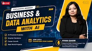 Thumbnail: Business & Data Analytics with AI | Free Recorded Webinar