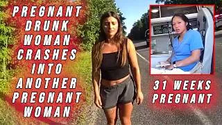 Thumbnail: Pregnant Drunk Woman Crashes Into Another Pregnant Woman