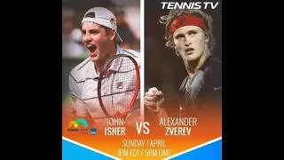 Thumbnail: Alexander Zverev vs. John Isner Full Match | Miami 2018 Final