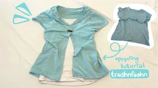 Thumbnail: UPCYCLING TUTORIAL: Sewing a Flowy Summer Top for Layering | trashnfashn