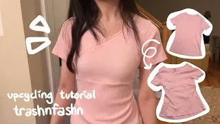 Thumbnail: UPCYCLING TUTORIAL: Plain t-shirt to Wrapped Top
