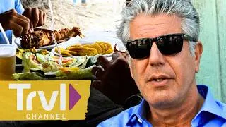 Thumbnail: BINGE WATCH: Anthony Bourdain's Best Island Cuisine 🌴 | No Reservations | Travel Channel
