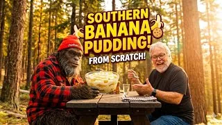 Thumbnail: Chef Bari’s Banana Pudding Is So Good, It Blew Bigfoot’s Mind! 🦍🍌 #bigfoot #bananapudding #dessert 