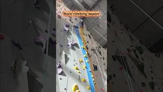 Thumbnail: Successful rock climbing lesson by calm, older sister.