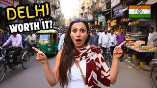Thumbnail: OUR FIRST TIME IN INDIA SHOCKED US! FIRST TIME IN NEW DELHI 🇮🇳